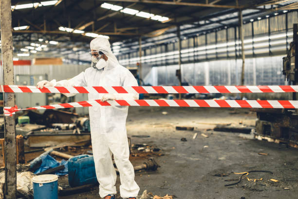 Professional Drug Lab Cleanup technician working in Bringhurst, IN